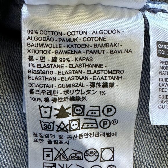 Levi's Stretch Denim Medium Wash Trucker Jacket - Picture 9 of 10